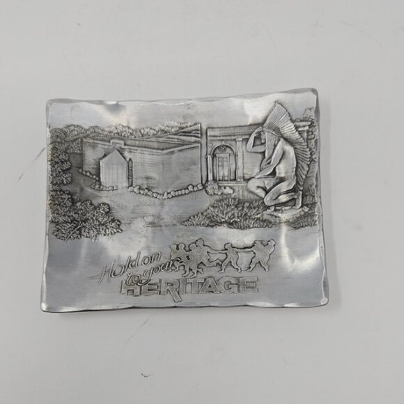 Vintage Wendell August Forge Hold On To Heritage Trinket Dish American Indian - Picture 1 of 5